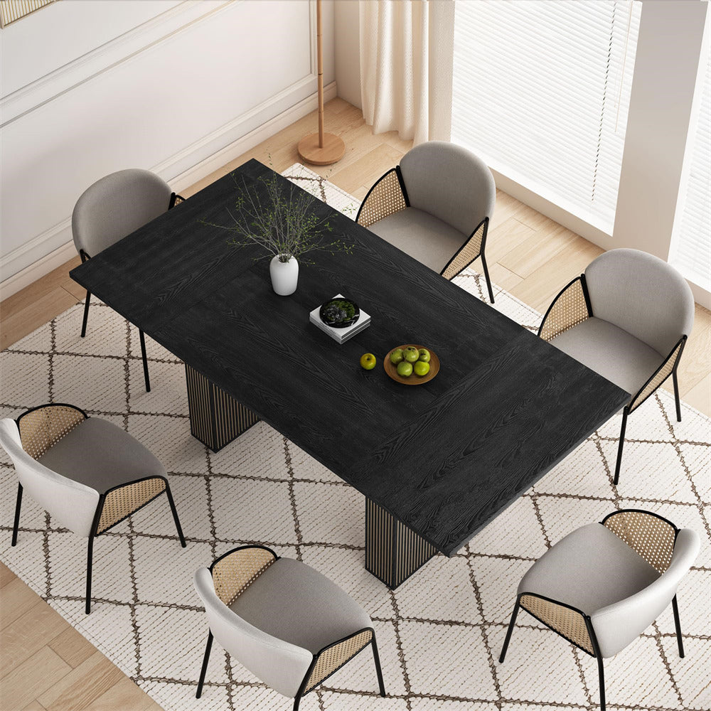 Black 78 Inch Dining Table