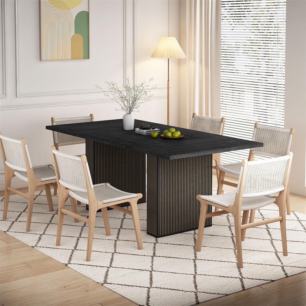 Black 78 Inch Dining Table