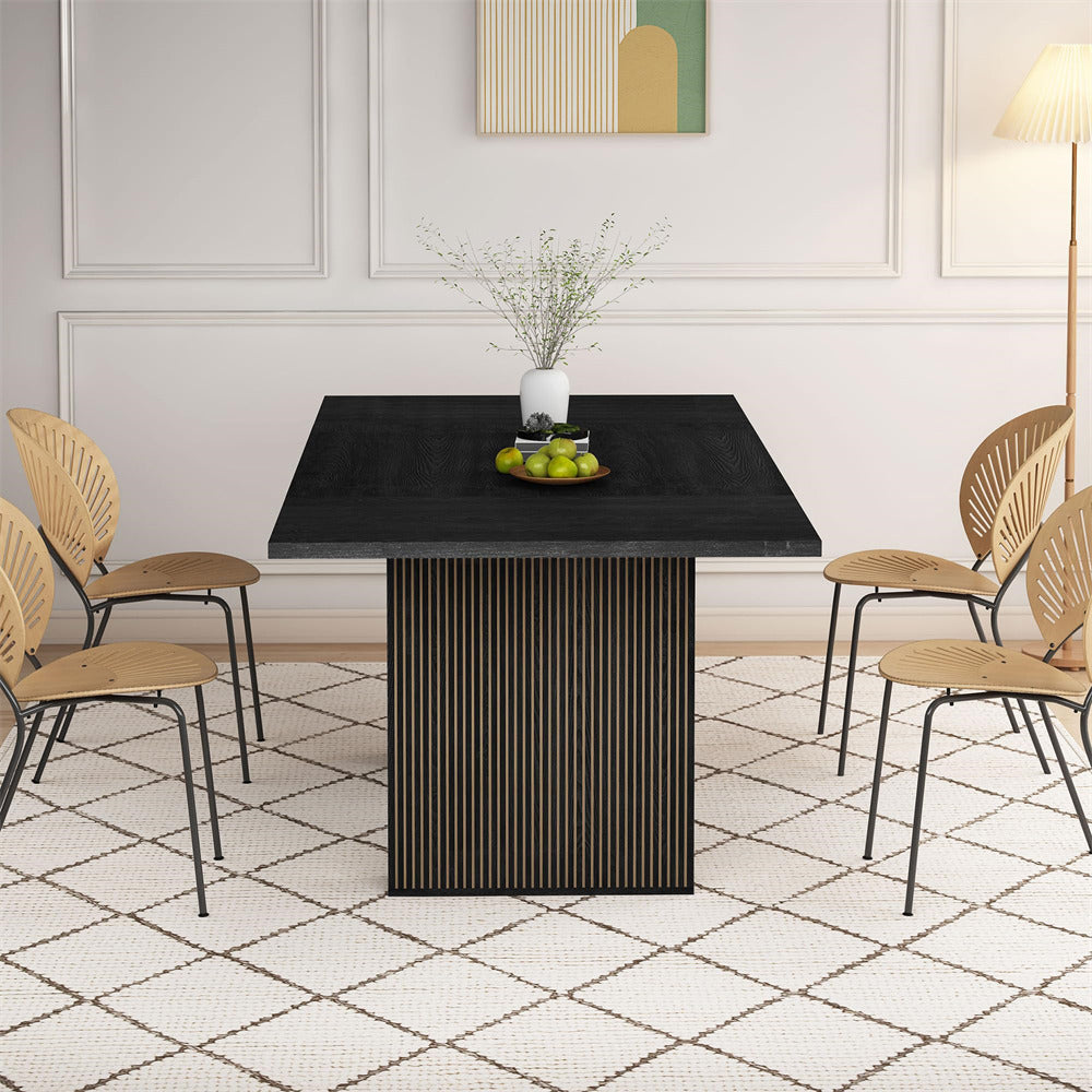 Black 78 Inch Dining Table