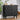 Black Fluted Storage Cabinet Sideboard Console Table with Adjustable Shelf and Metal Handles