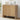 Natural Modern Wood Storage Cabinet Sideboard with 2 Doors and Wave Panel
