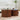 Walnut Modern Round Coffee Table Set of 2 with Storage Compartment and Sliding Door