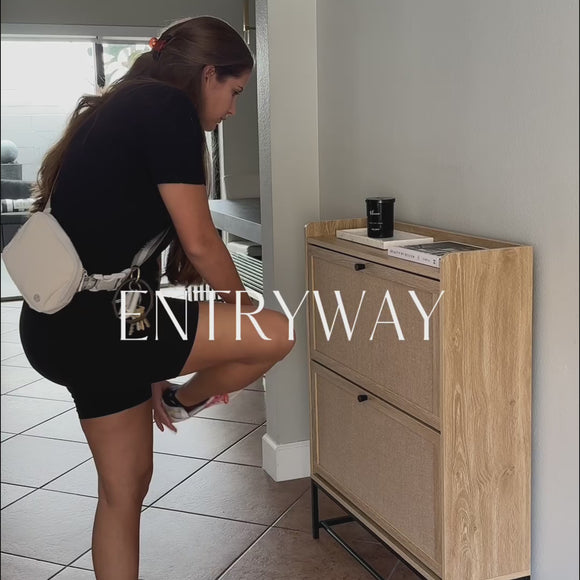 Modern Entryway Shoe Cabinet Video