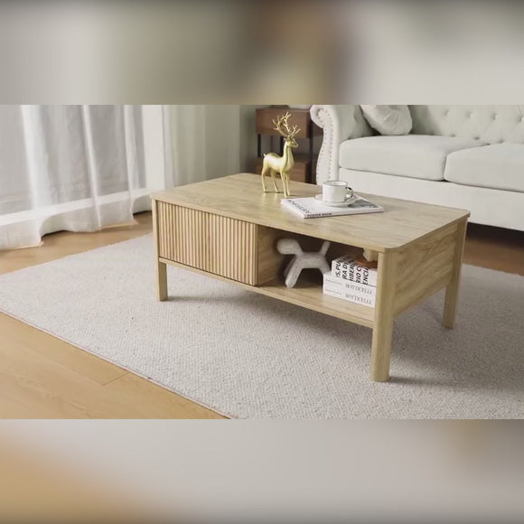 wood coffee table